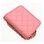 CHANEL Matelassé Bejeweled Lambskin Chain Shoulder Bag Rosa - vista 2