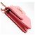 CHANEL Matelassé Bejeweled Lambskin Chain Shoulder Bag Rosa - vista 6