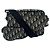 Borsa Saddle in jacquard Oblique Christian Dior Beige Blu navy