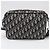 Borsa Saddle in jacquard Oblique Christian Dior Beige Blu navy - vista 2
