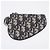 Borsa Saddle in jacquard Oblique Christian Dior Beige Blu navy - vista 5
