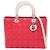 Borsa Christian Dior Dior Lady Large Cannage Marrone Rosa