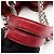 Bolso Tote con Correa de Hombro con Cadena Christian Dior Lutrant Roja - vista 13