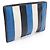 Clutch Balenciaga BAZAR Nero Bianco Blu - vista 2