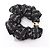 Céline Celine Rayure Triomphe Seiden-Scrunchie