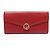 Fendi Red Leather Bi-fold Long Wallet
