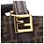Borsa Fendi Zucca marrone e nera in pelle e tela Nero - vista 11