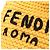 Stola da donna Fendi grigia e gialla Marrone Giallo - vista 7