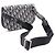 Borsa a tracolla Christian Dior Saddle Bag Oblique Beige Blu navy - vista 2