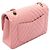 Borsa a tracolla Chanel Matelassé Double Flap Rosa - vista 2