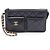 Clutch Chanel Matelassé in pelle di vitello granulata Nero