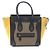 Céline Borsa Tote Celine Luggage Micro Shopper Marrone Nero Giallo