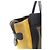 Céline Borsa Tote Celine Luggage Micro Shopper Marrone Nero Giallo - vista 9