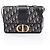 Borsa a tracolla Christian Dior 30 Montaigne Oblique Jacquard Beige Blu navy