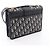 Borsa a tracolla Christian Dior 30 Montaigne Oblique Jacquard Beige Blu navy - vista 2