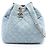 Borsa a tracolla Chanel Matelassé con coulisse Blu