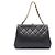 Borsa Matelassé Chanel in pelle di vitello martellata nera Nero