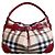 Borsa a tracolla Burberry Haymarket Check Rosso Beige Blu scuro
