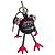 Ciondolo Rana Doris Frog Creature Burberry in Cashmere e Pelle Nero Rosso Multicolore