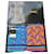 Set di due asciugamani Yves Saint Laurent Nero Blu Multicolore Verde Arancione Porpora  - vista 1