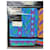 Set di due asciugamani Yves Saint Laurent Nero Blu Multicolore Verde Arancione Porpora  - vista 2