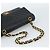 Chanel Timeless - Classic Double Flap Chevron Pelle di Vitello Medium Nero - vista 7