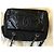 Borsa a tracolla CC in tessuto nero e pelle Chanel - vista 12