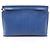 Clutch in pelle blu Loewe