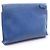 Clutch in pelle blu Loewe - vista 2