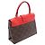 Borsa Louis Vuitton Rocky BB Monogram Coquelicot Marrone Rosso Monogramma - vista 2