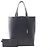 Borsa Tote in pelle blu navy Saint Laurent