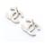 Orecchini Chanel Coco Mark B17K Argento Rosa - vista 2