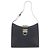 Borsa a tracolla in pelle nera Salvatore Ferragamo Gancini Nero