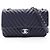 Borsa a tracolla Chanel Chevron V-stitch Chain Blu navy
