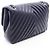 Borsa a tracolla Chanel Chevron V-stitch Chain Blu navy - vista 2
