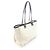 Borsa Tote Chanel Deauville Bianco Blu navy - vista 2