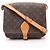 Borsa a Spalla Louis Vuitton Cartouchiere GM Marrone Monogramma