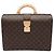 Louis Vuitton Serviette Fermoire Valigetta Marrone Monogramma