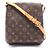 Borsa a Spalla Louis Vuitton Musette Salsa Short Strap Monogram Marrone