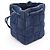 Borsa a secchiello Small Cassette Bottega Veneta Blu navy - vista 2