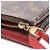 Borsa a tracolla Louis Vuitton Twice Monogram Cerise Marrone Rosso - vista 11