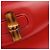 Gucci Vintage Convertible Bamboo Top Handle Leather Medium Rosso - vista 7