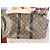 Borsa da viaggio Louis Vuitton Speedy personalizzata Marrone Nero Bianco - vista 7