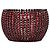 Autre Marque Roberta Chiarella Bracciale Cuff Largo in Cristalli Swarovski Rosso Rubino Bordò