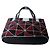 Borsa Tote Fendi con perline geometriche Nero Bianco Rosso Grigio - vista 4