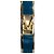 Bracciale rigido Michael Kors MK Logo smalto ottanio D'oro - vista 7