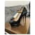 Yves Saint Laurent Escarpins Mary Jane Plateforme Cuir Verni Noir  - vue 2