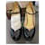 Yves Saint Laurent Escarpins Mary Jane Plateforme Cuir Verni Noir  - vue 4