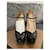 Yves Saint Laurent Escarpins Mary Jane Plateforme Cuir Verni Noir  - vue 5