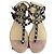 Valentino Garavani Sandali Rockstud Nero Gold hardware